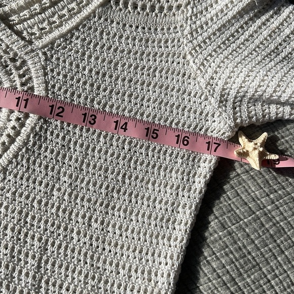 TOMMY BAHAMA Shimmer Sand Dollar Tunic Linen Cotton Blend | XS - Picture 9 of 12